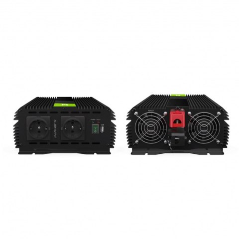 Green Cell - Przetwornica napięcia Inwerter PRO 12V na 230V 3000W/6000W Modyfikowana sinusoida Green Cell Green Cell - Przetwornica napięcia Inwerter PRO 12V na 230V 3000W/6000W Modyfikowana sinusoida Green Cell