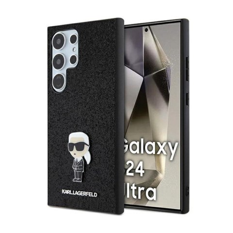 Karl Lagerfeld Fixed Glitter Ikonik Logo Metal Pin - Etui Samsung Galaxy S24 Ultra (czarny) Karl Lagerfeld Karl Lagerfeld Fixed Glitter Ikonik Logo Metal Pin - Etui Samsung Galaxy S24 Ultra (czarny) Karl Lagerfeld