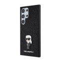 Karl Lagerfeld Fixed Glitter Ikonik Logo Metal Pin - Etui Samsung Galaxy S24 Ultra (czarny) Karl Lagerfeld