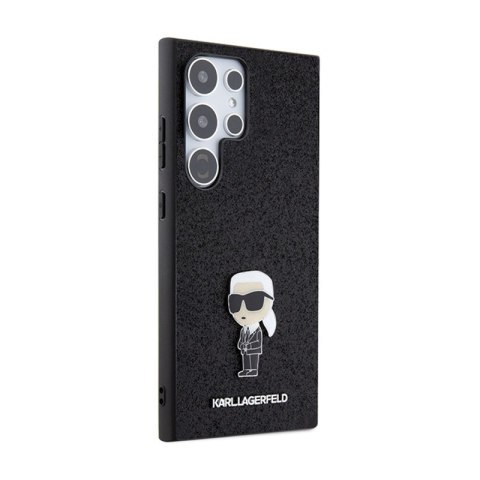 Karl Lagerfeld Fixed Glitter Ikonik Logo Metal Pin - Etui Samsung Galaxy S24 Ultra (czarny) Karl Lagerfeld Karl Lagerfeld Fixed Glitter Ikonik Logo Metal Pin - Etui Samsung Galaxy S24 Ultra (czarny) Karl Lagerfeld