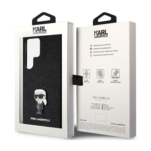 Karl Lagerfeld Fixed Glitter Ikonik Logo Metal Pin - Etui Samsung Galaxy S24 Ultra (czarny) Karl Lagerfeld Karl Lagerfeld Fixed Glitter Ikonik Logo Metal Pin - Etui Samsung Galaxy S24 Ultra (czarny) Karl Lagerfeld