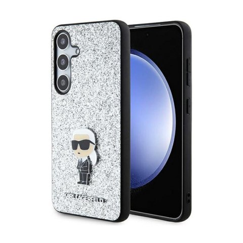 Karl Lagerfeld Fixed Glitter Ikonik Logo Metal Pin - Etui Samsung Galaxy S24 (srebrny) Karl Lagerfeld Karl Lagerfeld Fixed Glitter Ikonik Logo Metal Pin - Etui Samsung Galaxy S24 (srebrny) Karl Lagerfeld