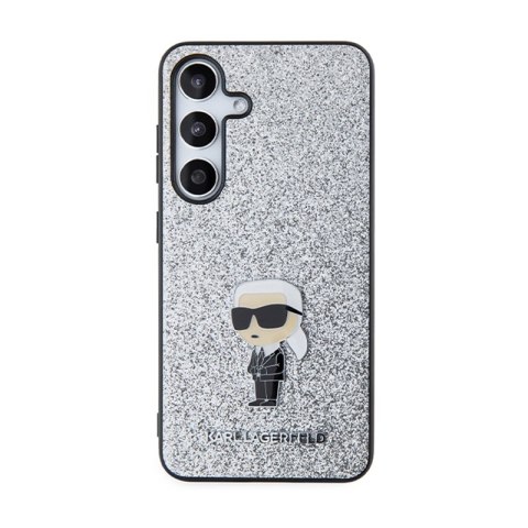 Karl Lagerfeld Fixed Glitter Ikonik Logo Metal Pin - Etui Samsung Galaxy S24 (srebrny) Karl Lagerfeld Karl Lagerfeld Fixed Glitter Ikonik Logo Metal Pin - Etui Samsung Galaxy S24 (srebrny) Karl Lagerfeld