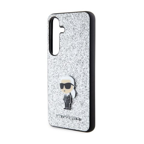 Karl Lagerfeld Fixed Glitter Ikonik Logo Metal Pin - Etui Samsung Galaxy S24 (srebrny) Karl Lagerfeld Karl Lagerfeld Fixed Glitter Ikonik Logo Metal Pin - Etui Samsung Galaxy S24 (srebrny) Karl Lagerfeld