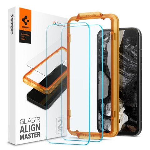 Spigen Alm Glas.TR 2-Pack - Szkło hartowane do Google Pixel 8A (2 szt.) (Przezroczysty) Spigen Spigen Alm Glas.TR 2-Pack - Szkło hartowane do Google Pixel 8A (2 szt.) (Przezroczysty) Spigen