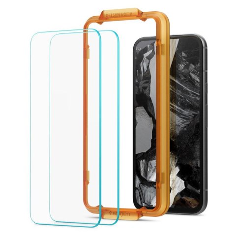 Spigen Alm Glas.TR 2-Pack - Szkło hartowane do Google Pixel 8A (2 szt.) (Przezroczysty) Spigen Spigen Alm Glas.TR 2-Pack - Szkło hartowane do Google Pixel 8A (2 szt.) (Przezroczysty) Spigen