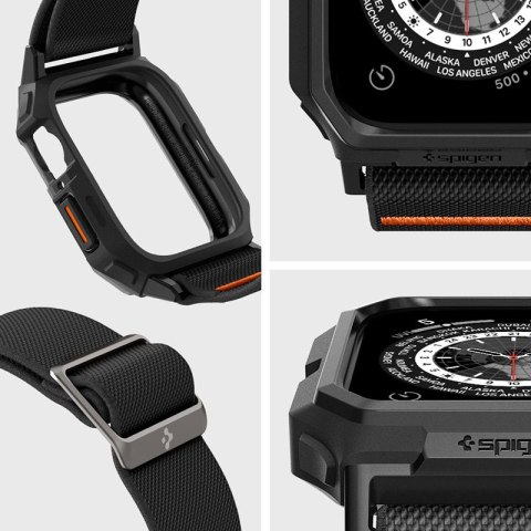 Spigen Lite Fit "Pro" - Etui z paskiem do Apple Watch 4/5/6/7/8/9/SE 44/45 mm (Matte Black) Spigen Spigen Lite Fit "Pro" - Etui z paskiem do Apple Watch 4/5/6/7/8/9/SE 44/45 mm (Matte Black) Spigen