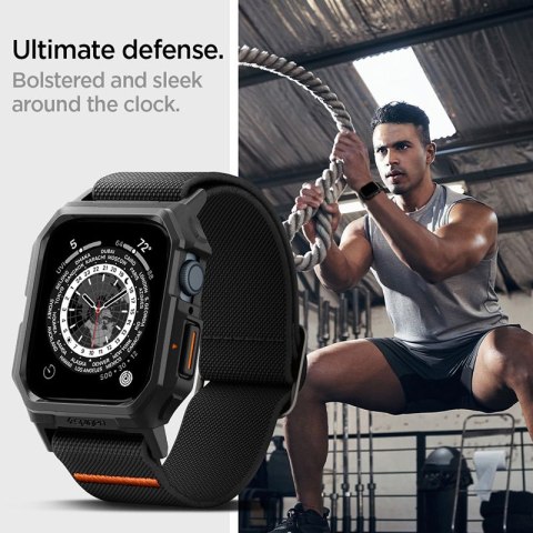 Spigen Lite Fit "Pro" - Etui z paskiem do Apple Watch 4/5/6/7/8/9/SE 44/45 mm (Matte Black) Spigen Spigen Lite Fit "Pro" - Etui z paskiem do Apple Watch 4/5/6/7/8/9/SE 44/45 mm (Matte Black) Spigen