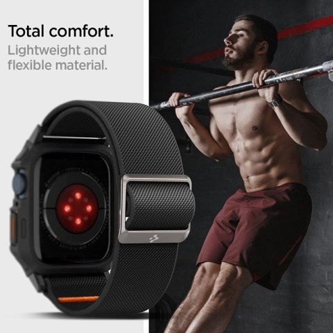 Spigen Lite Fit "Pro" - Etui z paskiem do Apple Watch 4/5/6/7/8/9/SE 44/45 mm (Matte Black) Spigen Spigen Lite Fit "Pro" - Etui z paskiem do Apple Watch 4/5/6/7/8/9/SE 44/45 mm (Matte Black) Spigen