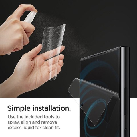 Spigen Neo Flex 2-Pack - Folia ochronna 2 szt. do Samsung Galaxy S24 Ultra (Przezroczysty) Spigen Spigen Neo Flex 2-Pack - Folia ochronna 2 szt. do Samsung Galaxy S24 Ultra (Przezroczysty) Spigen