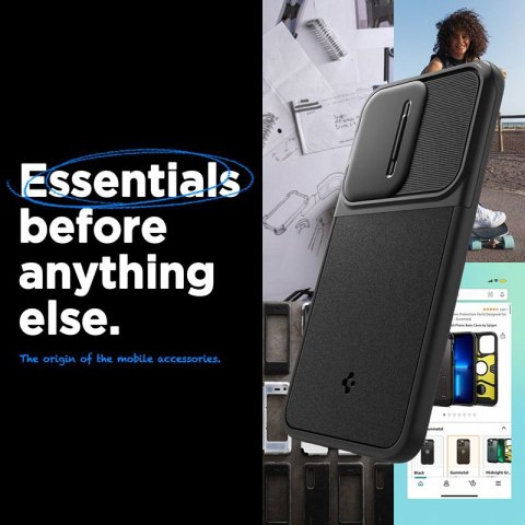 Spigen Optik Armor - Etui do Samsung Galaxy A55 5G (Czarny) Spigen Spigen Optik Armor - Etui do Samsung Galaxy A55 5G (Czarny) Spigen