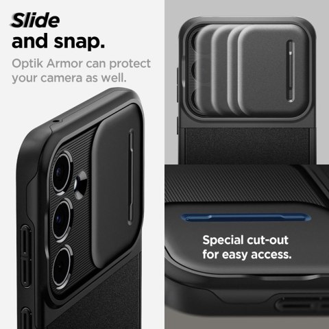 Spigen Optik Armor - Etui do Samsung Galaxy A55 5G (Czarny) Spigen Spigen Optik Armor - Etui do Samsung Galaxy A55 5G (Czarny) Spigen