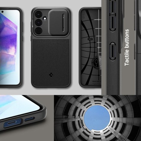 Spigen Optik Armor - Etui do Samsung Galaxy A55 5G (Czarny) Spigen Spigen Optik Armor - Etui do Samsung Galaxy A55 5G (Czarny) Spigen