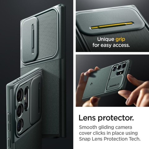 Spigen Optik Armor - Etui do Samsung Galaxy S24 Ultra (Abyss Green) Spigen Spigen Optik Armor - Etui do Samsung Galaxy S24 Ultra (Abyss Green) Spigen