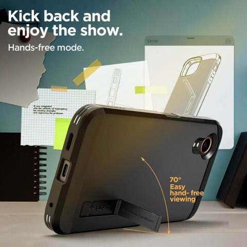Spigen Tough Armor - Etui do Samsung Galaxy XCover 7 (Czarny) Spigen Spigen Tough Armor - Etui do Samsung Galaxy XCover 7 (Czarny) Spigen
