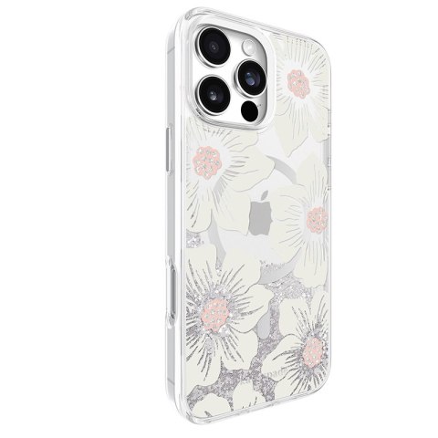 Kate Spade New York Liquid Glitter MagSafe - Etui iPhone 16 Pro Max (Hollyhock Floral) Kate Spade New York Kate Spade New York Liquid Glitter MagSafe - Etui iPhone 16 Pro Max (Hollyhock Floral) Kate Spade New York