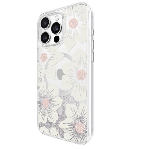 Kate Spade New York Liquid Glitter MagSafe - Etui iPhone 16 Pro Max (Hollyhock Floral) Kate Spade New York Kate Spade New York Liquid Glitter MagSafe - Etui iPhone 16 Pro Max (Hollyhock Floral) Kate Spade New York