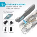 Speck Presidio Lux ClickLock & MagSafe - Etui iPhone 16 (Sunshine Daisies / Clear / Gold) Speck