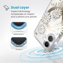 Speck Presidio Lux ClickLock & MagSafe - Etui iPhone 16 (Sunshine Daisies / Clear / Gold) Speck