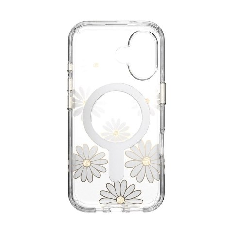 Speck Presidio Lux ClickLock & MagSafe - Etui iPhone 16 (Sunshine Daisies / Clear / Gold) Speck Speck Presidio Lux ClickLock & MagSafe - Etui iPhone 16 (Sunshine Daisies / Clear / Gold) Speck