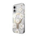 Speck Presidio Lux ClickLock & MagSafe - Etui iPhone 16 (Sunshine Daisies / Clear / Gold) Speck