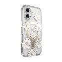 Speck Presidio Lux ClickLock & MagSafe - Etui iPhone 16 (Sunshine Daisies / Clear / Gold) Speck