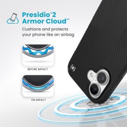Speck Presidio2 Grip - Etui iPhone 16 (Black / Slate Grey / White) Speck