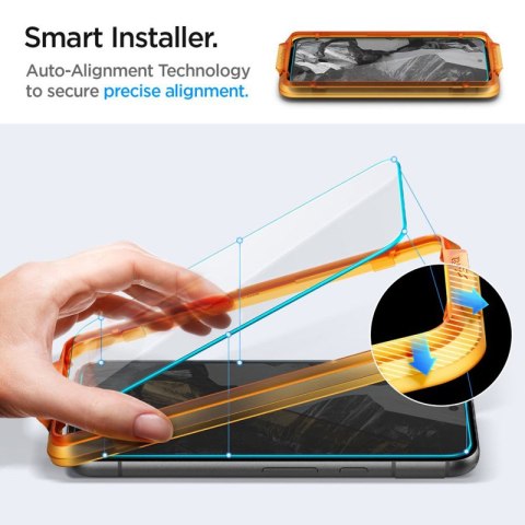 Spigen Alm Glas.TR 2-Pack - Szkło hartowane do Google Pixel 8A (2 szt.) (Przezroczysty) Spigen Spigen Alm Glas.TR 2-Pack - Szkło hartowane do Google Pixel 8A (2 szt.) (Przezroczysty) Spigen