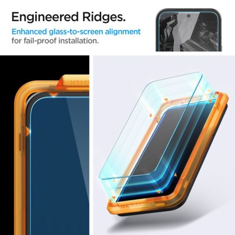 Spigen Alm Glas.TR 2-Pack - Szkło hartowane do Google Pixel 8A (2 szt.) (Przezroczysty) Spigen Spigen Alm Glas.TR 2-Pack - Szkło hartowane do Google Pixel 8A (2 szt.) (Przezroczysty) Spigen