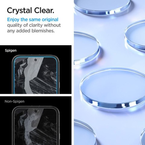 Spigen Alm Glas.TR 2-Pack - Szkło hartowane do Google Pixel 8A (2 szt.) (Przezroczysty) Spigen Spigen Alm Glas.TR 2-Pack - Szkło hartowane do Google Pixel 8A (2 szt.) (Przezroczysty) Spigen