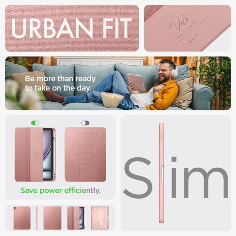 Spigen Urban Fit - Etui do iPad Air 11" M2 (2024) / iPad Air 10.9" (5-4 gen.) (2022-2020) (Rose Gold) Spigen Spigen Urban Fit - Etui do iPad Air 11" M2 (2024) / iPad Air 10.9" (5-4 gen.) (2022-2020) (Rose Gold) Spigen