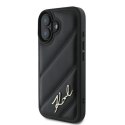 Karl Lagerfeld Quilted Signature - Etui iPhone 16 (czarny) Karl Lagerfeld