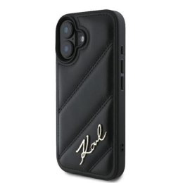 Karl Lagerfeld Quilted Signature - Etui iPhone 16 (czarny) Karl Lagerfeld