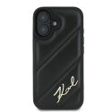 Karl Lagerfeld Quilted Signature - Etui iPhone 16 (czarny) Karl Lagerfeld