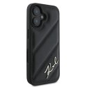 Karl Lagerfeld Quilted Signature - Etui iPhone 16 (czarny) Karl Lagerfeld