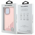 Karl Lagerfeld Silicone Shadow Metal Initial MagSafe - Etui iPhone 16 Pro (różowy) Karl Lagerfeld
