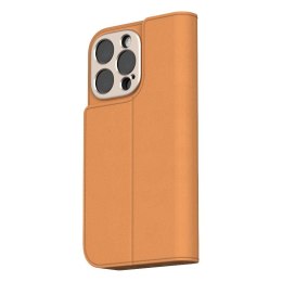 Moshi Overture MagSafe - Skórzane etui 3w1 z klapką iPhone 16 Pro (Caramel Brown) Moshi