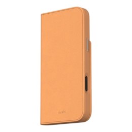 Moshi Overture MagSafe - Skórzane etui 3w1 z klapką iPhone 16 Pro (Caramel Brown) Moshi