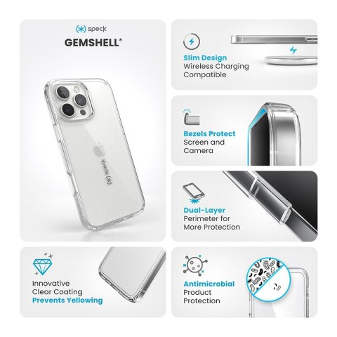 Speck Gemshell - Etui iPhone 16 Pro Max (Clear) Speck Speck Gemshell - Etui iPhone 16 Pro Max (Clear) Speck