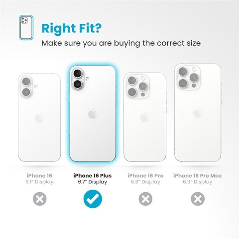 Speck Presidio Perfect-Clear ClickLock & MagSafe - Etui iPhone 16 Plus (Clear / Chrome Finish / Serene Silver) Speck Speck Presidio Perfect-Clear ClickLock & MagSafe - Etui iPhone 16 Plus (Clear / Chrome Finish / Serene Silver) Speck