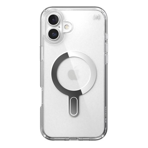 Speck Presidio Perfect-Clear ClickLock & MagSafe - Etui iPhone 16 Plus (Clear / Chrome Finish / Serene Silver) Speck Speck Presidio Perfect-Clear ClickLock & MagSafe - Etui iPhone 16 Plus (Clear / Chrome Finish / Serene Silver) Speck