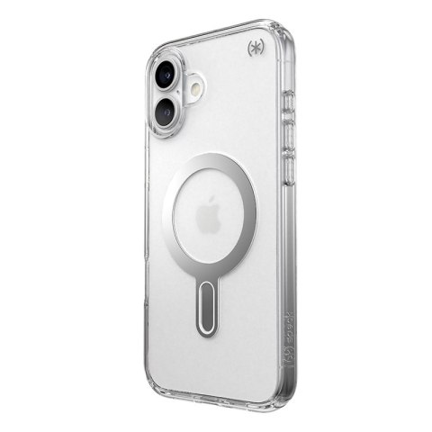Speck Presidio Perfect-Clear ClickLock & MagSafe - Etui iPhone 16 Plus (Clear / Chrome Finish / Serene Silver) Speck Speck Presidio Perfect-Clear ClickLock & MagSafe - Etui iPhone 16 Plus (Clear / Chrome Finish / Serene Silver) Speck