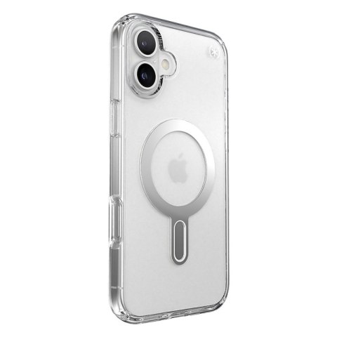 Speck Presidio Perfect-Clear ClickLock & MagSafe - Etui iPhone 16 Plus (Clear / Chrome Finish / Serene Silver) Speck Speck Presidio Perfect-Clear ClickLock & MagSafe - Etui iPhone 16 Plus (Clear / Chrome Finish / Serene Silver) Speck