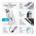 Speck Presidio Perfect-Clear Grip ClickLock & MagSafe - Etui iPhone 16 Pro Max (Clear / Chrome Finish / Serene Silver) Speck