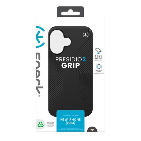 Speck Presidio2 Grip - Etui iPhone 16 (Black / Slate Grey / White) Speck Speck Presidio2 Grip - Etui iPhone 16 (Black / Slate Grey / White) Speck