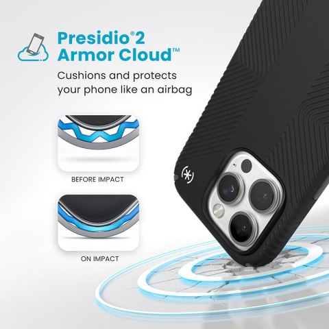 Speck Presidio2 Grip - Etui iPhone 16 Pro (Black / Slate Grey / White) Speck Speck Presidio2 Grip - Etui iPhone 16 Pro (Black / Slate Grey / White) Speck