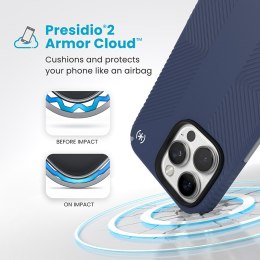 Speck Presidio2 Grip - Etui iPhone 16 Pro Max (Coastal Blue / Dust Grey / White) Speck