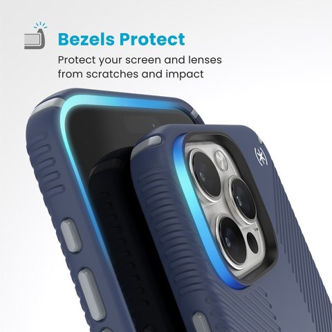 Speck Presidio2 Grip - Etui iPhone 16 Pro Max (Coastal Blue / Dust Grey / White) Speck Speck Presidio2 Grip - Etui iPhone 16 Pro Max (Coastal Blue / Dust Grey / White) Speck