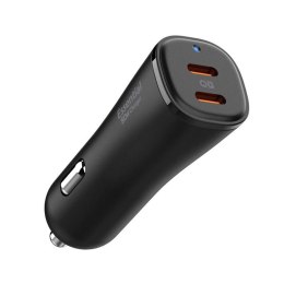 Spigen ArcStation Essential EV502 - Ładowarka samochodowa 2x USB-C PD + QC3.0 50W (Czarny) Spigen