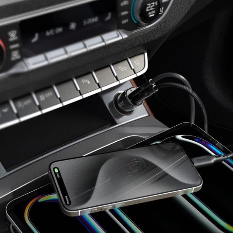 Spigen ArcStation Essential EV502 - Ładowarka samochodowa 2x USB-C PD + QC3.0 50W (Czarny) Spigen Spigen ArcStation Essential EV502 - Ładowarka samochodowa 2x USB-C PD + QC3.0 50W (Czarny) Spigen